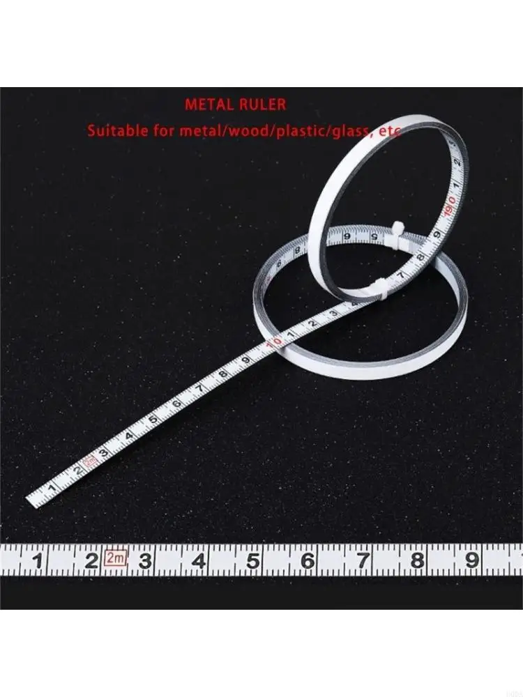 

Adhesive Measuring Tape Stainless Steel Workbench Ruler Adhesive Back Tape