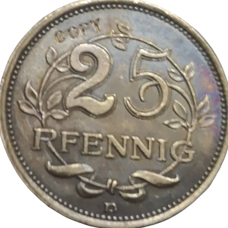 

1908-D German 25 Pfennig Copy coin Type-4