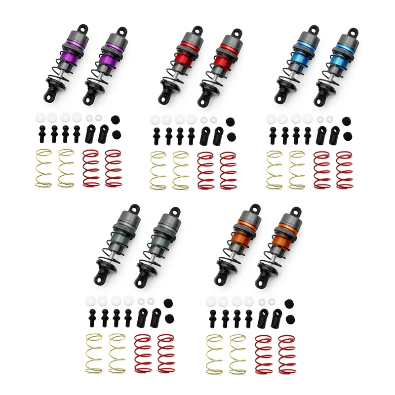 

1 пара радиоуправляемых амортизаторов, металлические гидравлические амортизаторы, радиоуправляемый автомобиль с дистанционным управлением, плоский ходовой дрифт-автомобиль (67 мм)