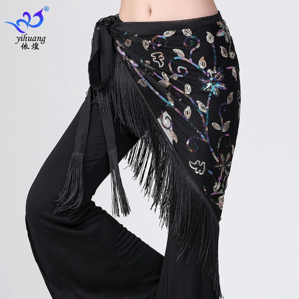 

1 шт./лот, женская модная вышивка, кисточка для танца живота, поясная цепочка, женская сексуальная треугольная ткань для бедер