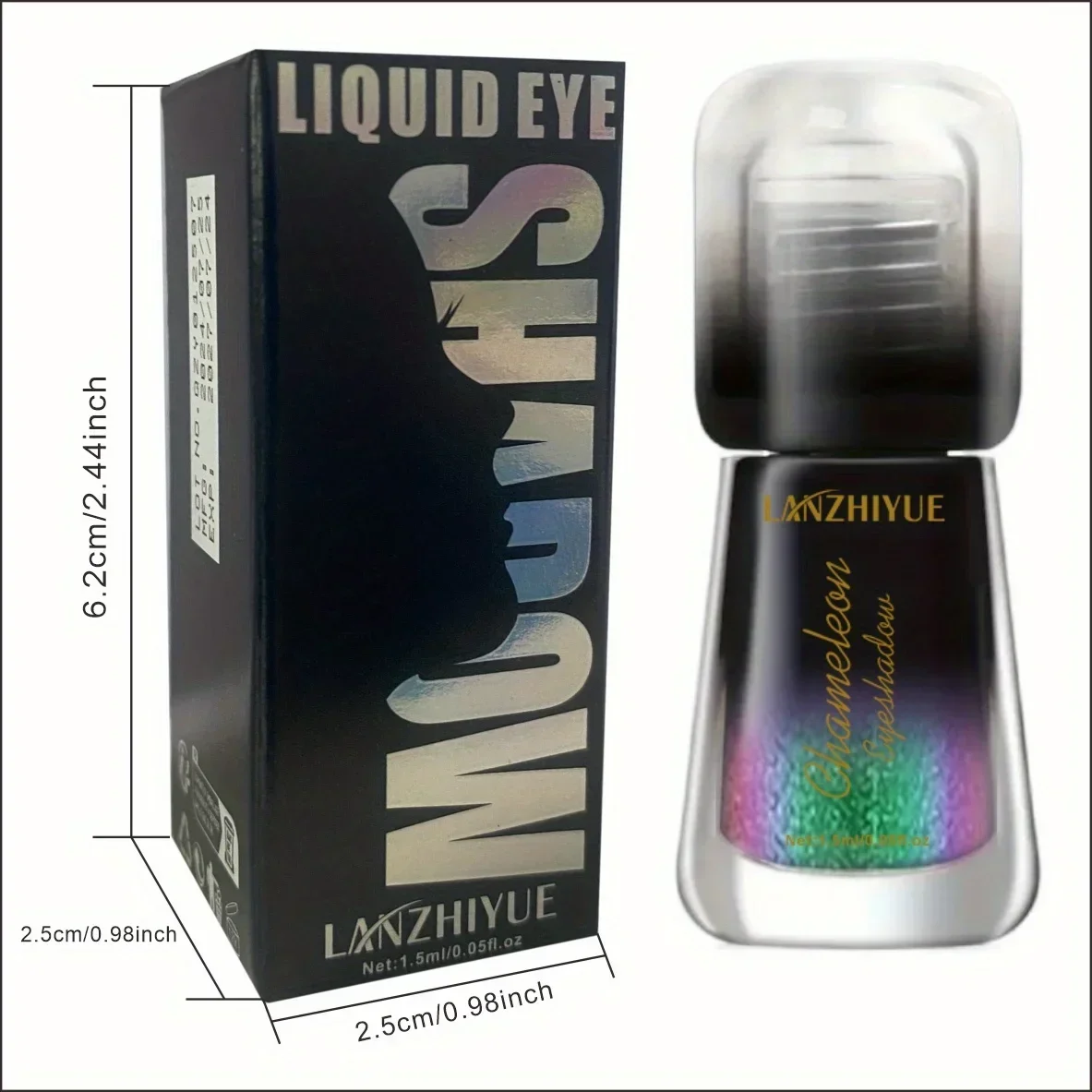 Fard à paupières liquide caméléon Pearl Burst, fard à paupières en métal monochrome, fard à paupières liquide