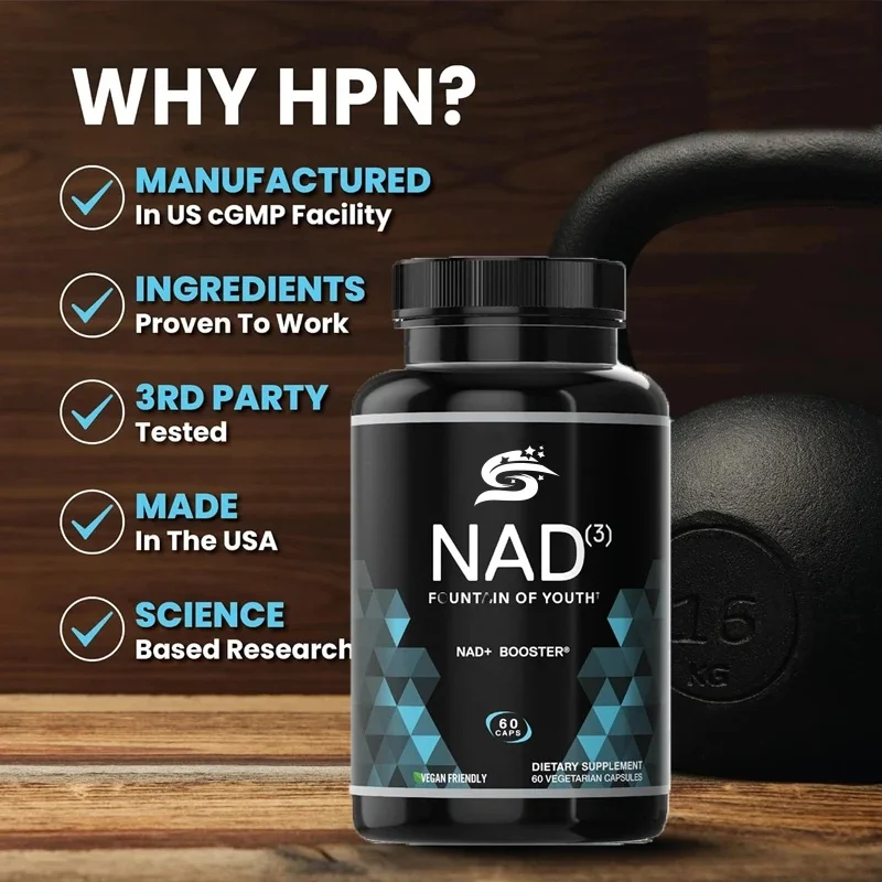 Performance Nutrition Nad Supplement - || Natural Energy For Anti Aging Activation, Longevity, And Cellular , 60 Capsules