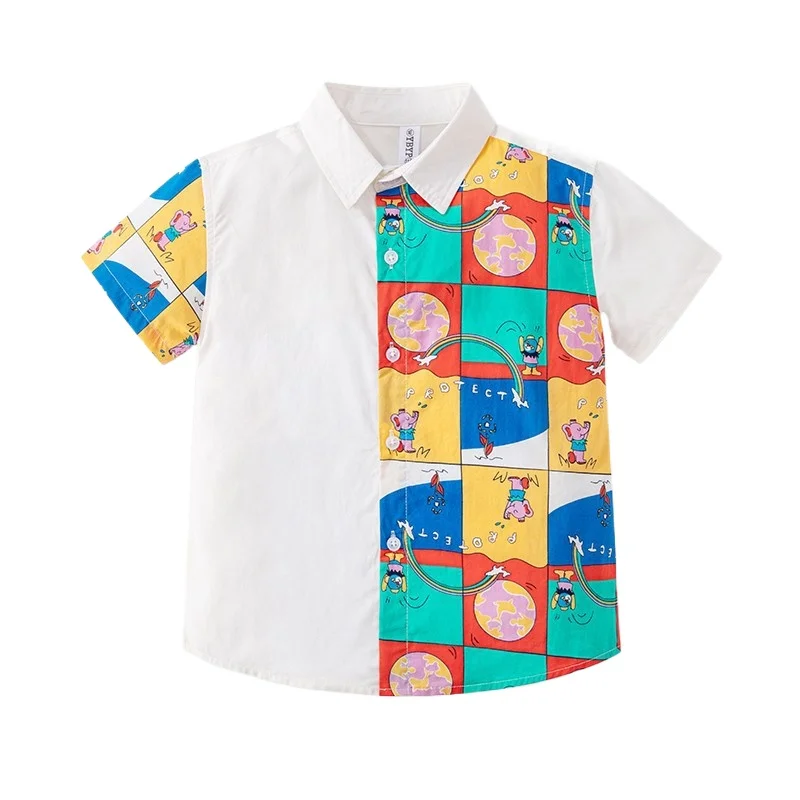 Toddler Boys Shirts Elegant Kids Tops Summer Children's Clothes