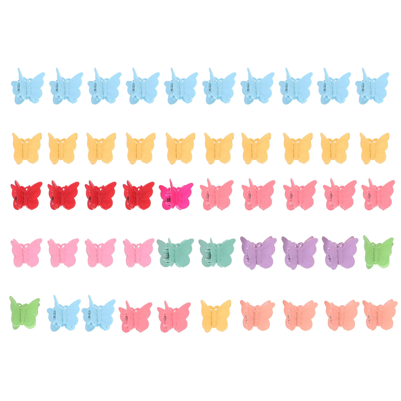 

50 шт., заколки для волос с маленькими бабочками, женские заколки для волос, зажимы-когти, очаровательные аксессуары для волос для девочек, вечеринки, торжества, банкеты