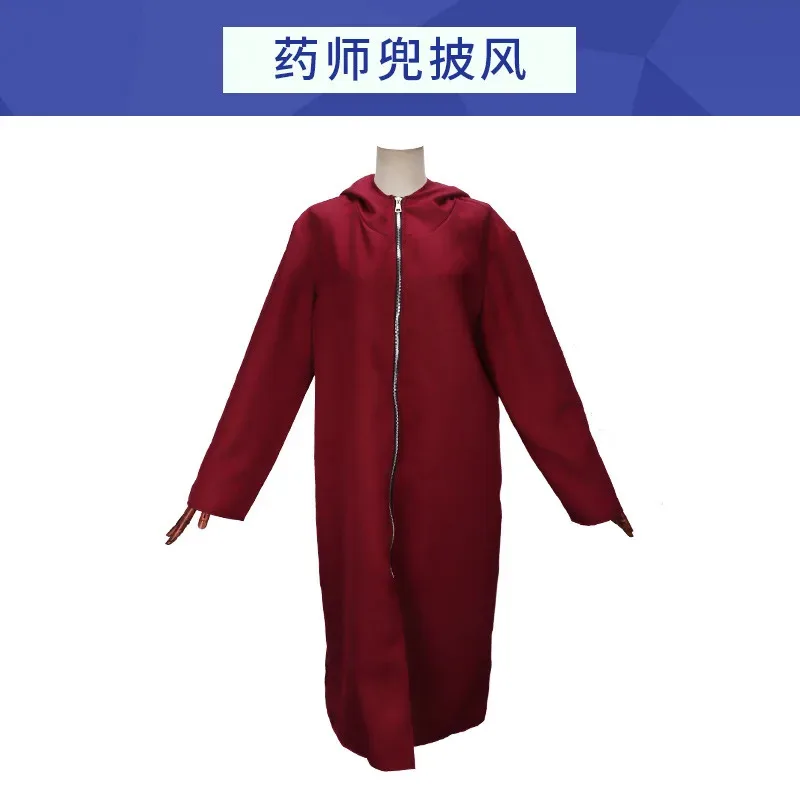 أزياء ياكوشي كابوتو أنيمي ريكودو ريكودو سينين التأثيرية عباءة بيضاء وحمراء للهالوين بغطاء للرأس؛ 8s، 6؛ #6