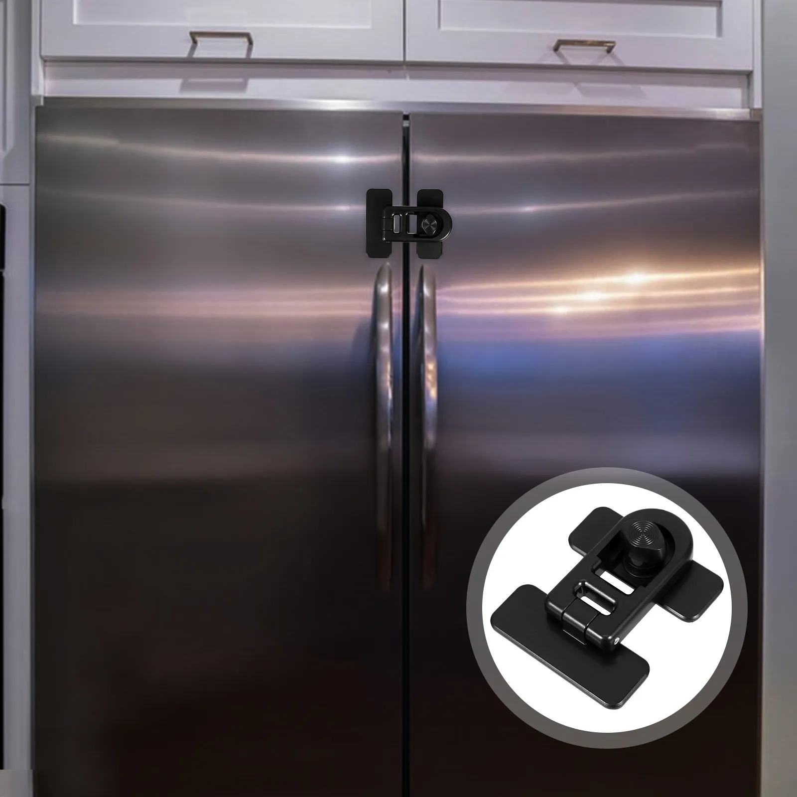 

4Pcs Child Safety Locks Multi Purpose Baby Proof Cabinet Fridge Oven Door Latches Toddler Safety Lock Cabinet Door Locks