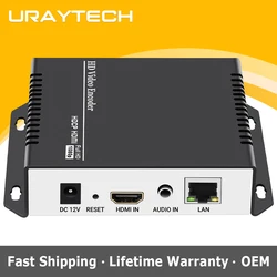 4K 1080P HEVC HDMI Video IPTV Encoder H.265 H.264 Live Broadcast Encoder HDMI to RTMPS RTSP HLS ONVIF UDP SRT Transmitter