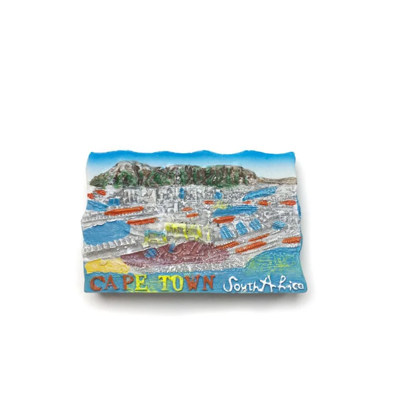 

South Africa Cape Town Cute 3D Resin Refrigerator Magnets Fridge Magnet Table Mountain City View Home Decor Room Decorations
