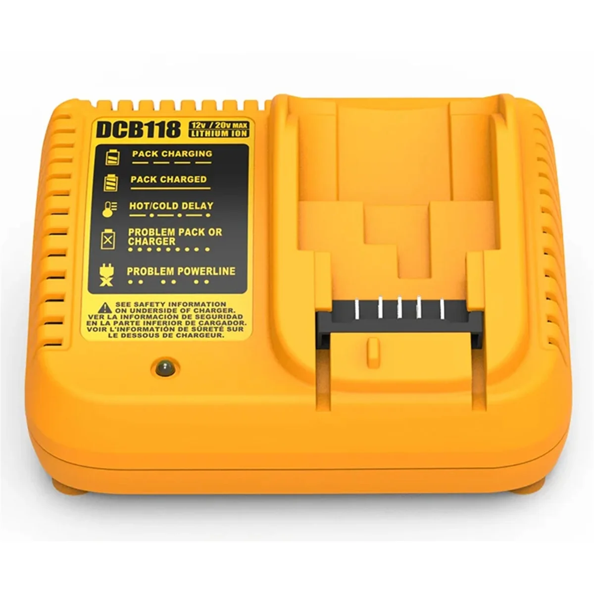 Tools DCB118 DCB112 Lithium Battery Charger for Dewalt 10.8V 12V 14.4V 18V 20V DCB206 DCB205 DCB204 DCB203 DCB120 UK Plug