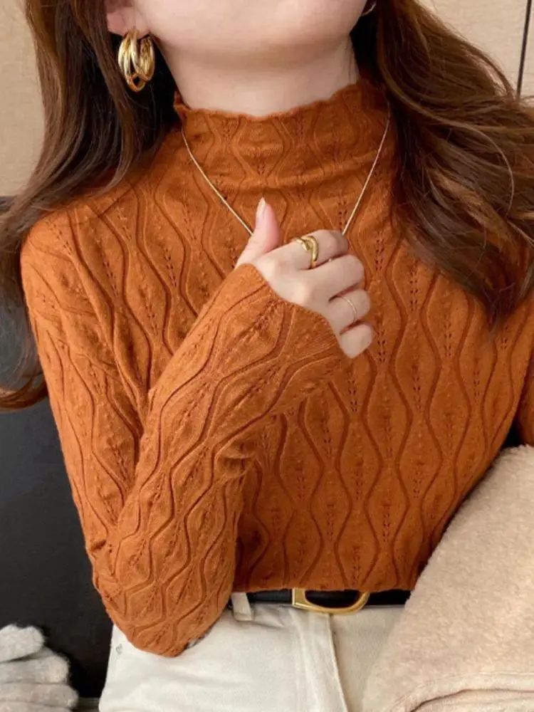 Cashmere Turtleneck Women Sweaters 2024 Autumn Winter Warm Pullover Slim Tops Knitted Sweater Jumper Soft Pull Female