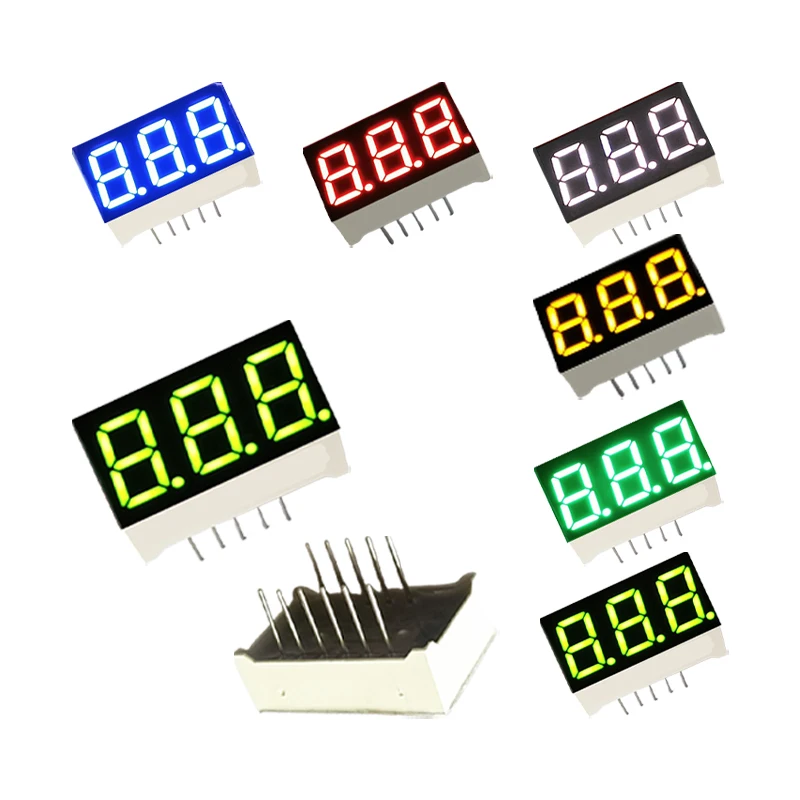 22.5*14*7MM Yellow/Blue/Green/Red/White 0.36 Inch LED Display 3 Bit Cathode/Anode Digital Bar Chart for Current or Voltage Meter