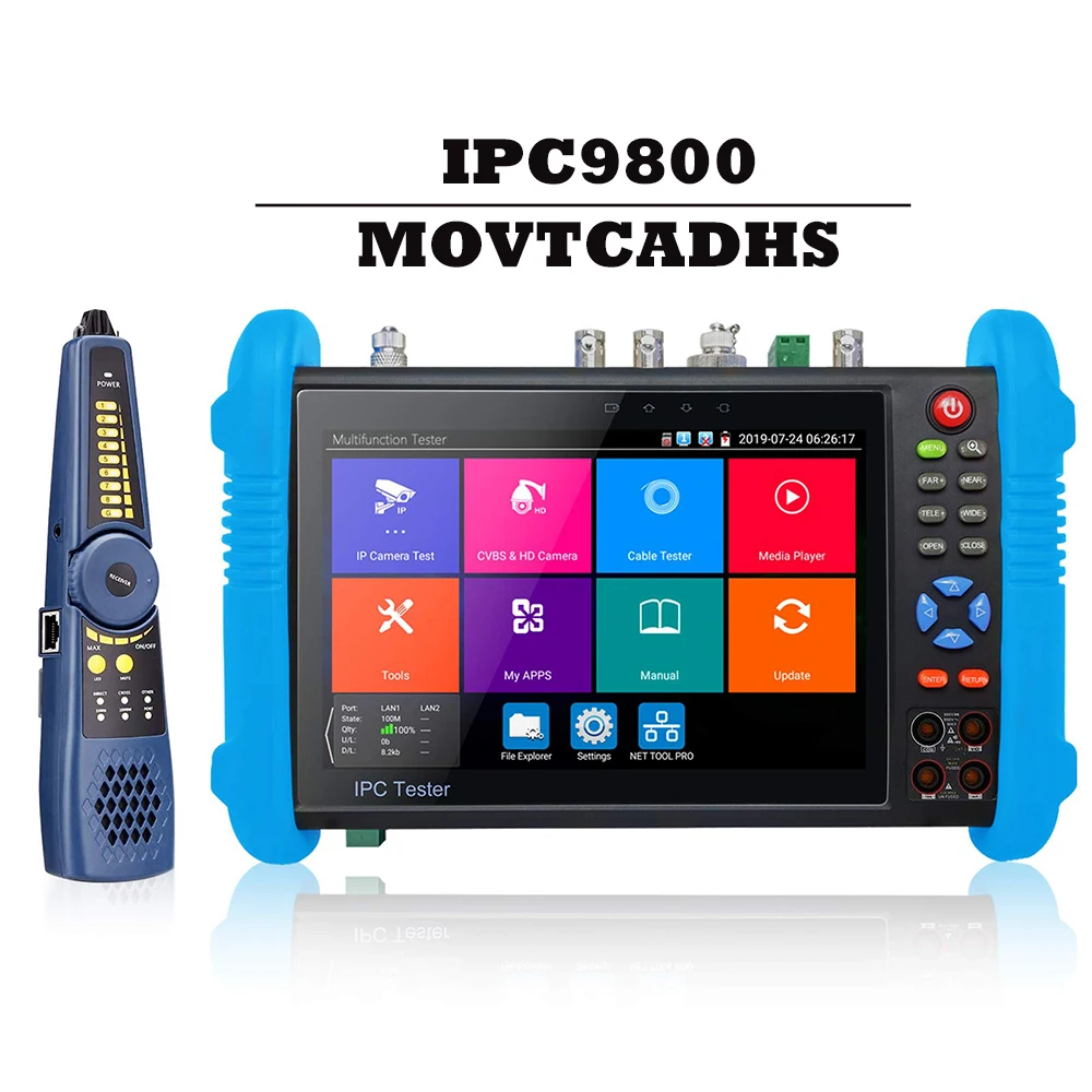 Ipc9800 Movtcadhs Camera Tester Digital Multimeter Optical Power Meter Tdr Cable Test Video Level Meter Digital Cable Tracer