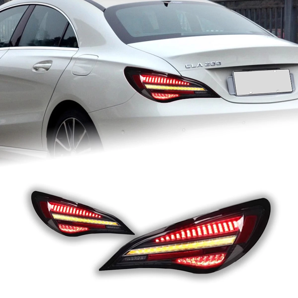 

Car Styling Head Lamp For Mercedes Benz CLA 2013-2019 Taillight Dynamic Turn Signal W117 CLA180 CLA200 CLA300 Rear Lamp DRL+Turn
