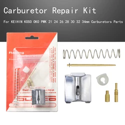 Kit de reparación de carburador de motocicleta, kit de reconstrucción para PWK 21 24 26 28 30 32 34mm KEIHIN KOSO OKO, boquilla de anillo de sellado, pistón de aguja de aceite, 1 Juego