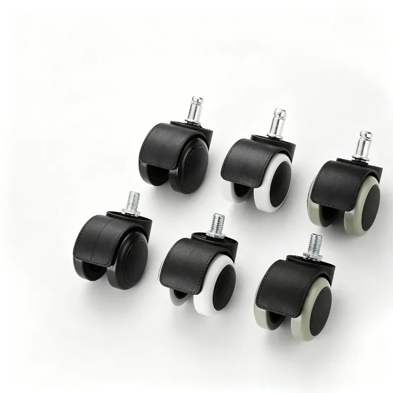 5 Pcs Circlip/Screw 10/11mm Swivel Chair Rimmed Wheels Universal Computer Chair Boss Office Accessories Rod Retained Reed
