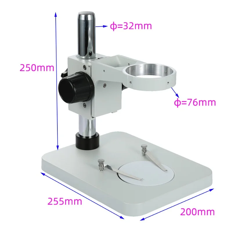 Microscope Base Accessories Focusing Holder Adjustable Rotatable Bracket Stand Column for Binocular Trinocular Stereo Microscope