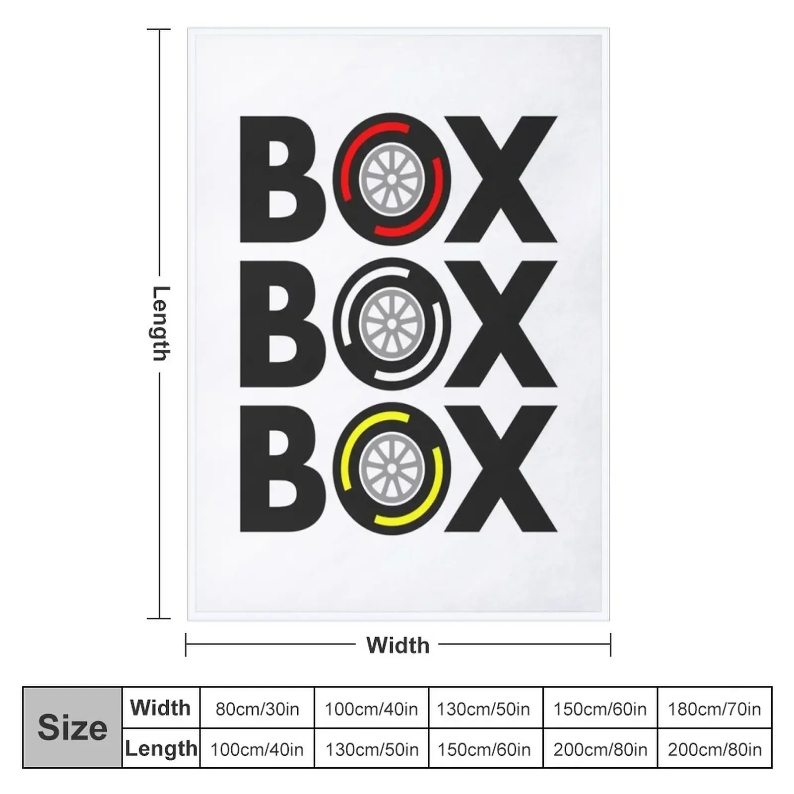 Box Box Box F1 Tyre Compound Design Throw Blanket Furrys anime Blankets