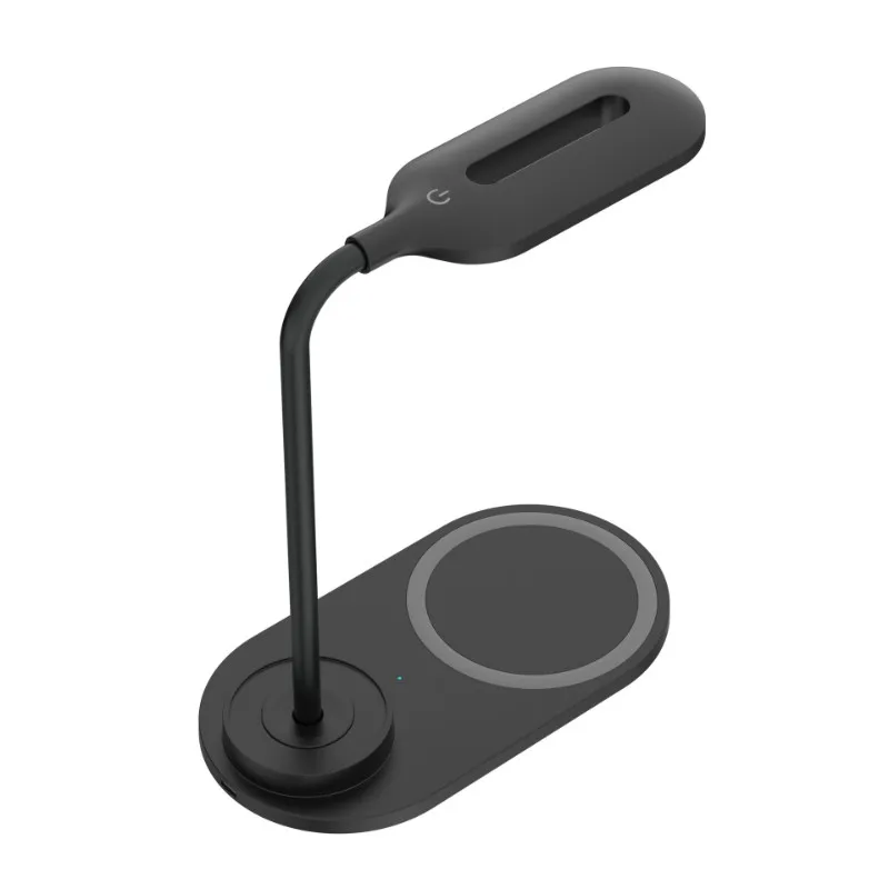 B63B-QC3.0 Fast Wireless Charging 15W Desk Lamp Adjustable Light, 3 Color Temperature Options