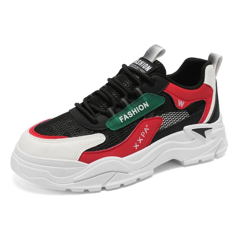

Trendy new men's shoes breathable thick soled mesh outdoor sports shoes motorcycle versatile fashionable casual shoes