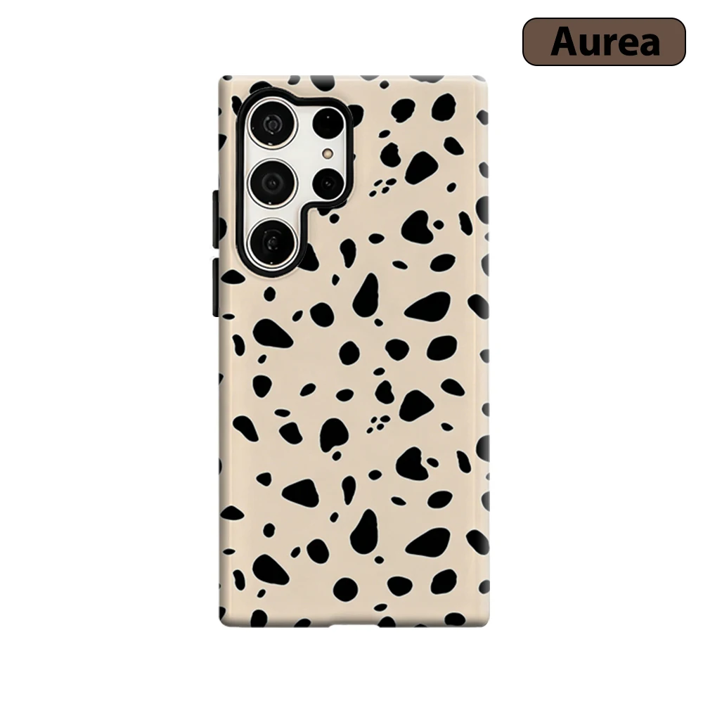Dalmatian Spot Phone Case for Samsung Galaxy S26 S25 Ultra S24 S23 Ultra Plus Shockproof Double layer tough Back Cover