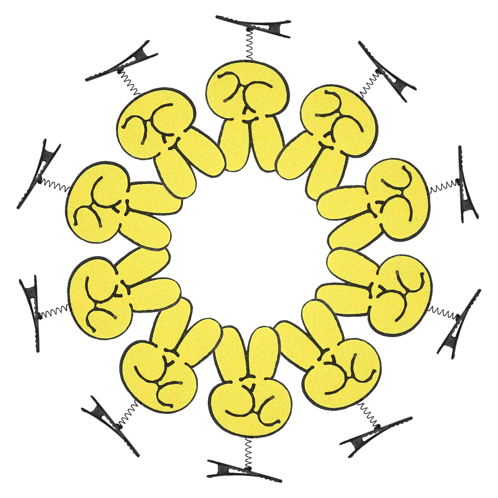 

10Pcs Hand Shaped Hair Clips Duckbill Barrettes Girls Party Hairpins Hair Decorations Hand Barrettes Accessories for Girls