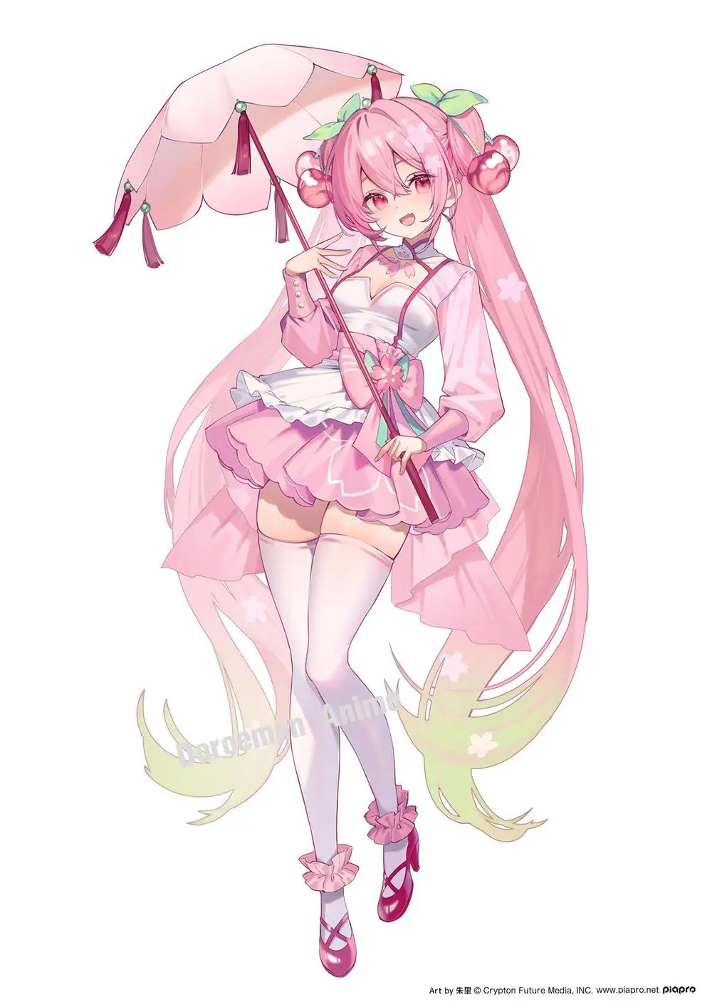 Preordine originale Taito Artista Capolavoro Hatsune Miku Sakura Sakura Dress Ver. Modello di decorazione da tavolo con figura di ragazza Kawaii Miku