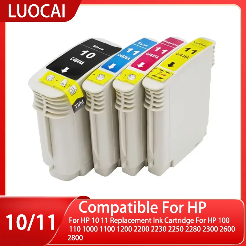 For HP 10 11 Replacement Ink Cartridge For HP 100 110 1000 1100 1200 2200 2230 2250 2280 2300 2600 2800