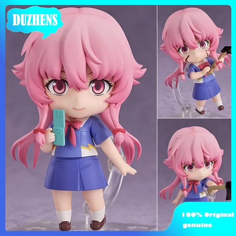 The Future Diary Gasai Yuno 100% Original genuine 10cm PVC Action Figure Anime Figure Model Toys Figure Collection Doll Gift