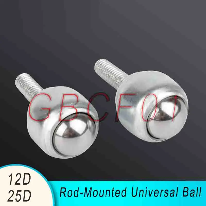 

CY19D Carbon Steel Shaft Ball Transfer Unit Stainless Steel Ball Bearing Genuine Nylon Steel Ball Load-Bearing CY-12D-CY-40F