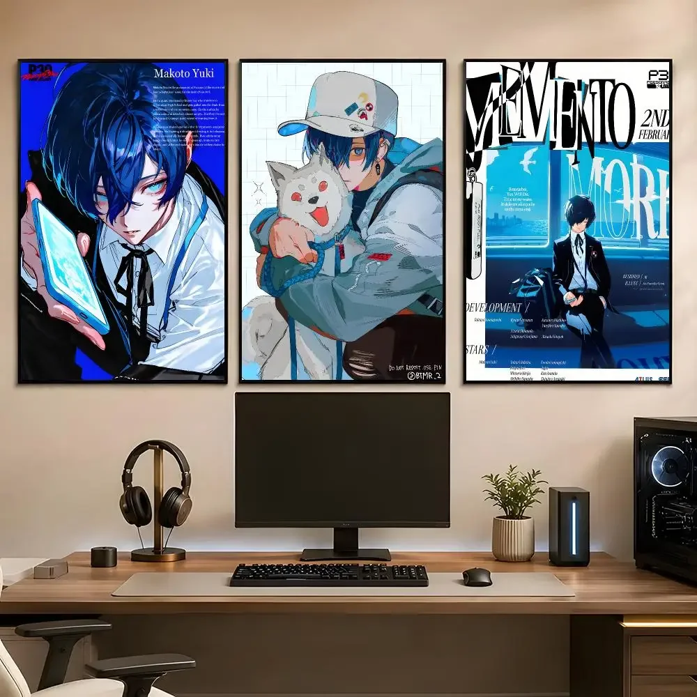 Anime character Yuuki Makoto Poster Current Style Home Wall Art Sleek Living Room Accents