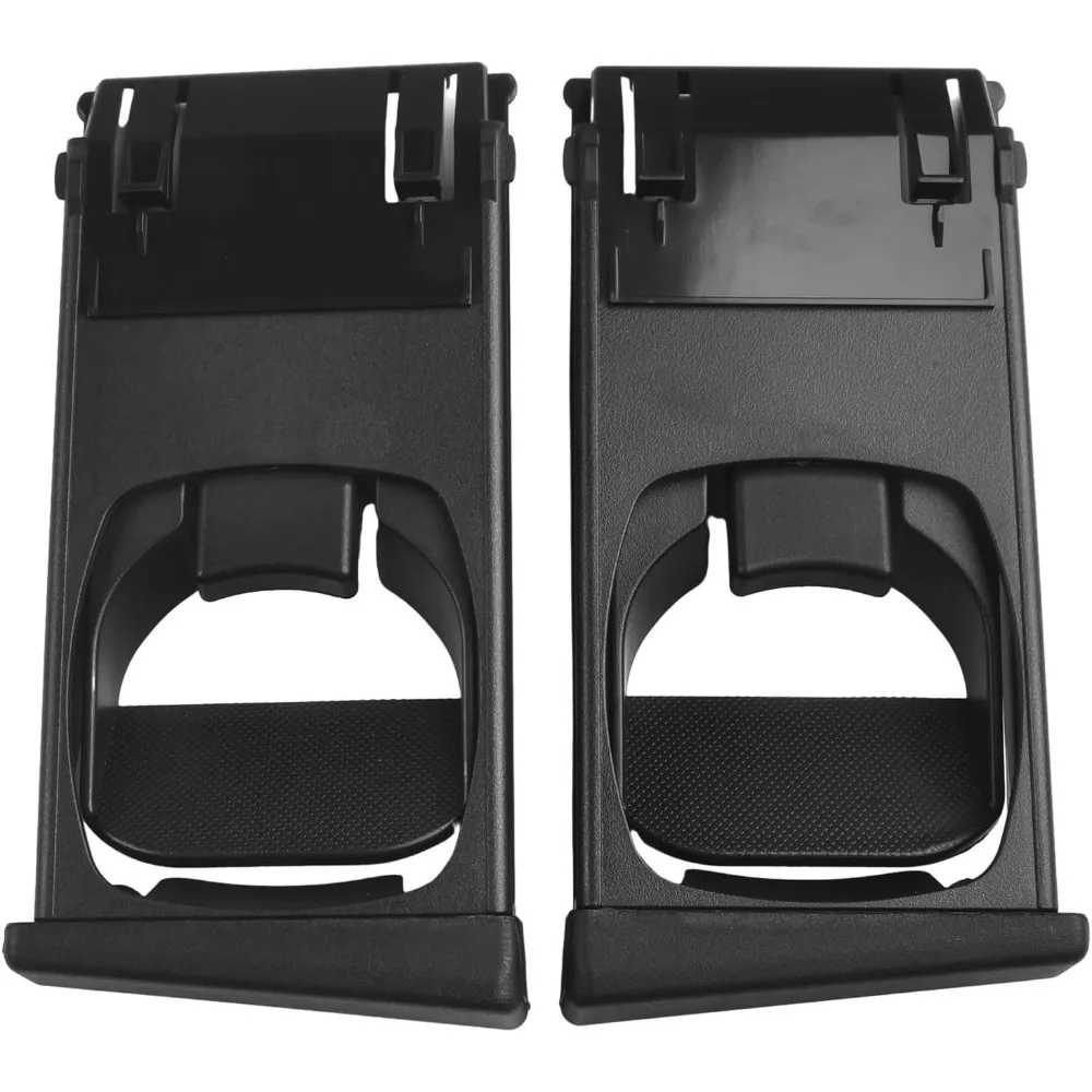 2PCS Interior Cup Holder OE 55604-0K010, Black Plastic Replacement Fit Vigo SR Pickup Fortuner 2004-2015