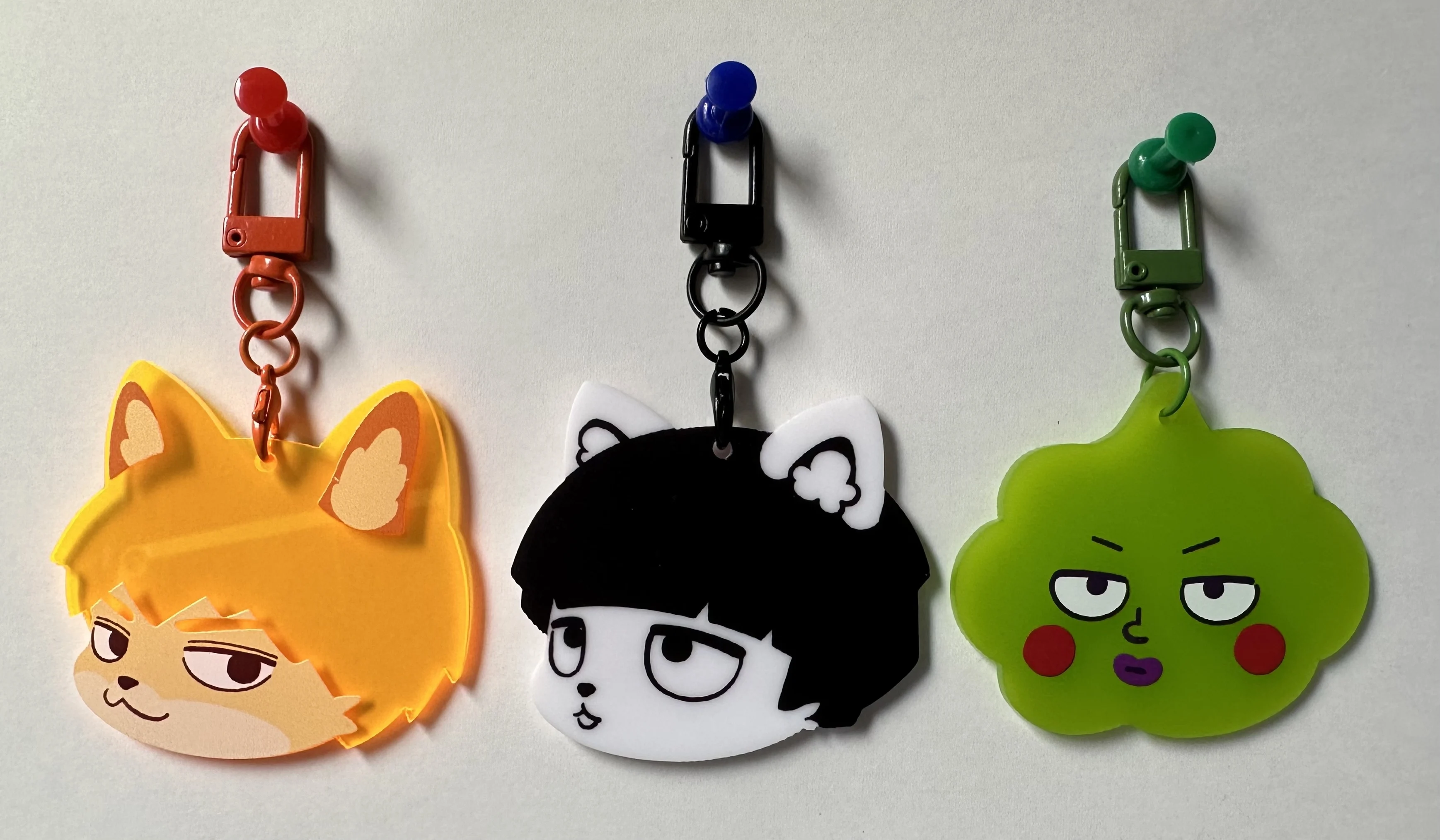 

Anime Mob Psycho 100 Mobu Kageyama Shigeo Saiko Hyaku Reigen Arataka Dimple Cosplay Mascot Keychain Keyring Pendant Ornament