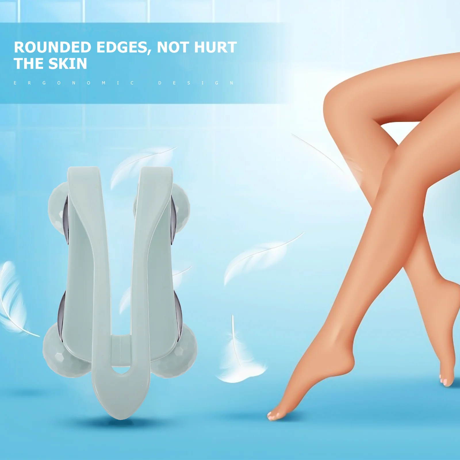 

Handheld Massage Roller Shoulder Massaging Roller Compact Safe Durable Material Body Massager Muscle Relaxation Body Shaping