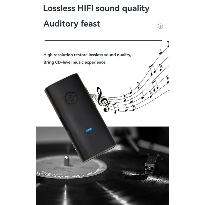 Bluetoothワイヤレスレシーバー,マイク付きレシーバー,アダプター5.1,ラベリアアダプター,カーモバイルストリーミング,vlog