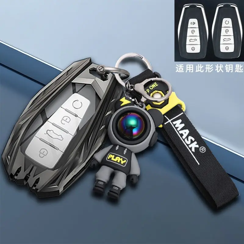 

Zinc Alloy for Geely Coolray 2019-2020 Atlas Boyue NL3 Emgrand X7 EX7 SUV GT GC9 Borui Remote Smart Car Key Case Fob Keychain