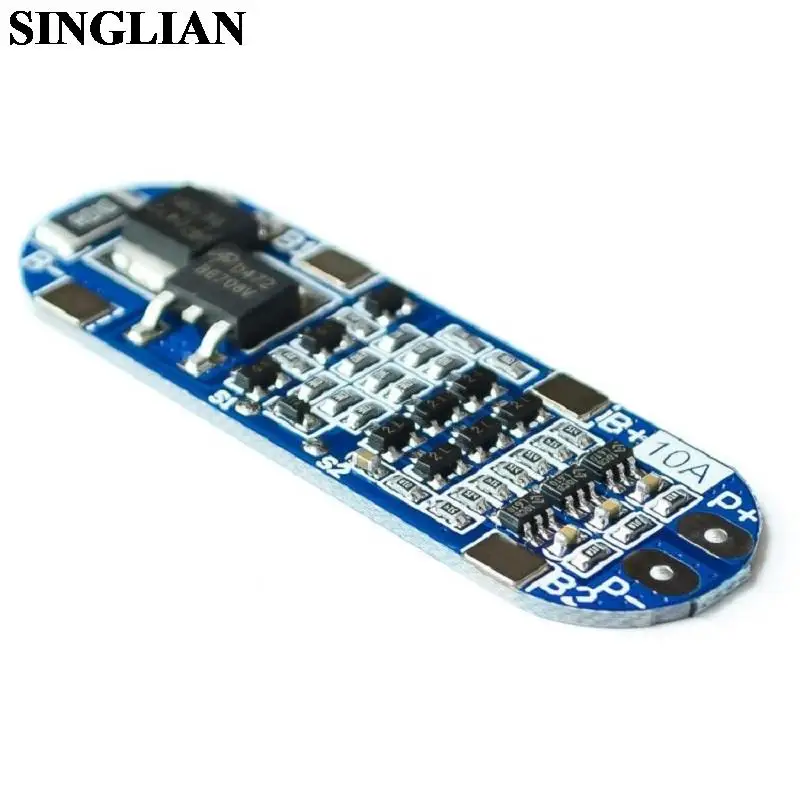 3S 11.1V 12V 12.6V 18650 Lithium Battery Protection Board Overcharge Overdischarge Short Circuit Function 10A Current Limiting