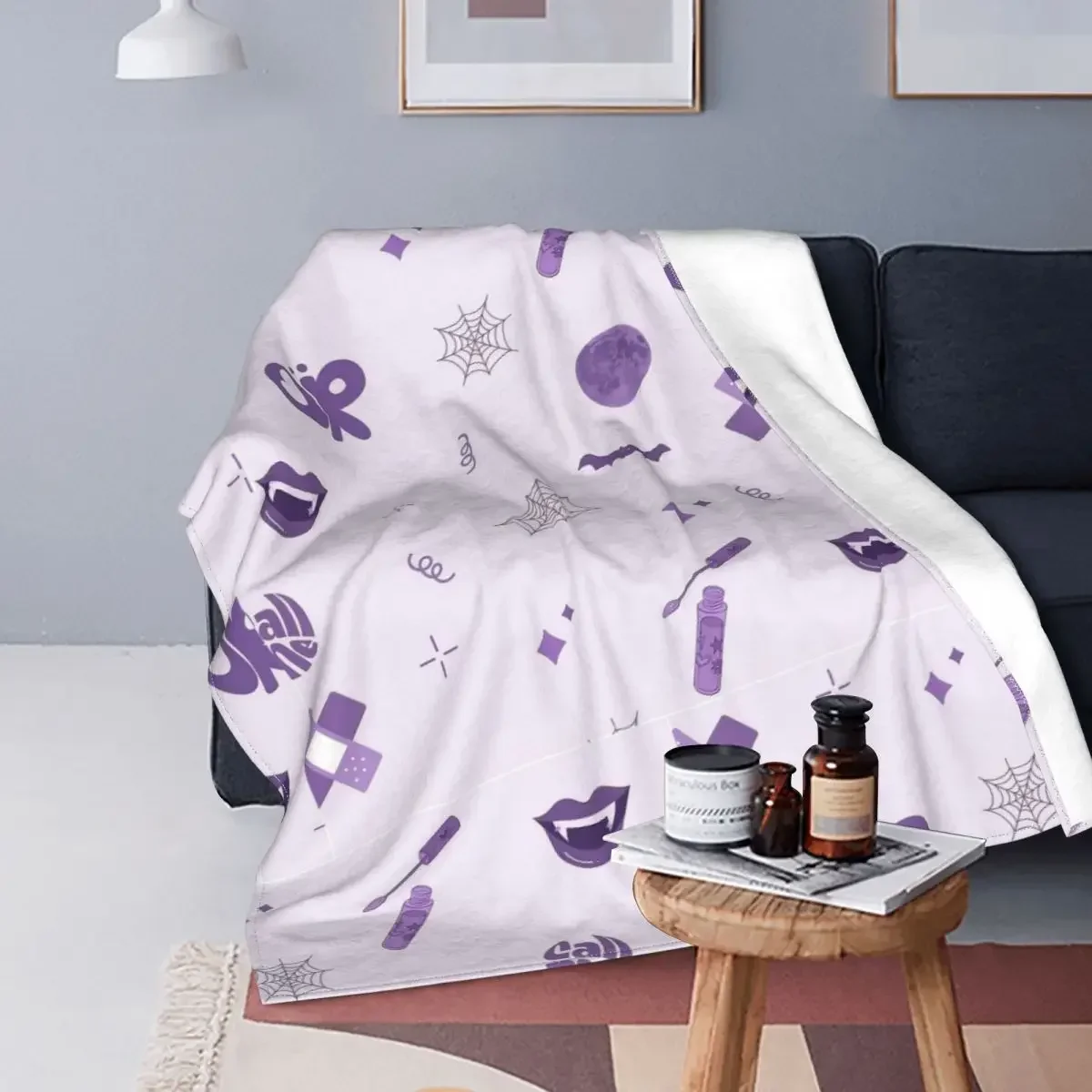 Vampire Olivia Rodrigo Pack Blanket Flannel Awesome Breathable Throw Blanket for Bedspread Spring Autumn