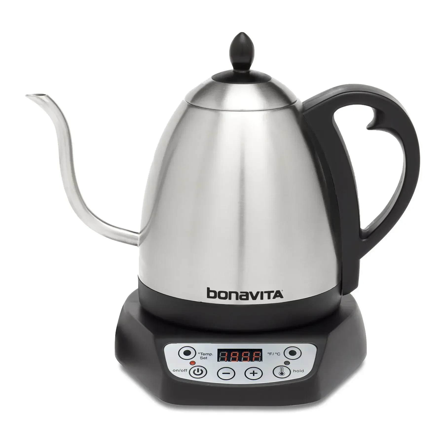 

Bonavita 1L Digital Variable Temperature Gooseneck Electric Kettle for Coffee Brew and Tea Precise Pour Control, 6 Preset Temps,