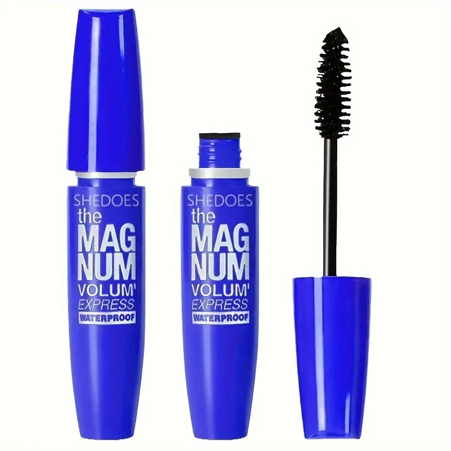 4D zwarte mascara verdikking, verlenging, krullend, waterdichte mascara met vloeibare vezels