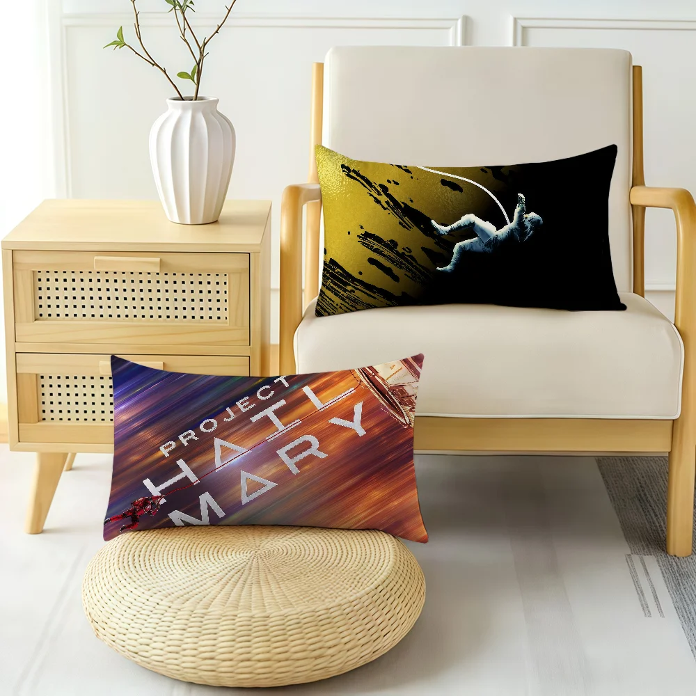 Movie P-Project Hail Mary cushion cover Hit Product Home Sofa living Room Double-sided Soft Decorative Pillow Cover