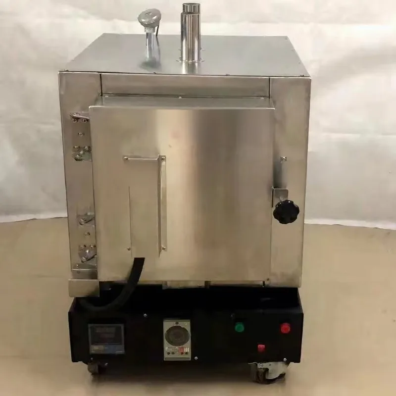 Dark Silk 6-Cup Stainless Steel Electric Furnace Dual-Temperature Control High Temp Jewelry Melting Tool
