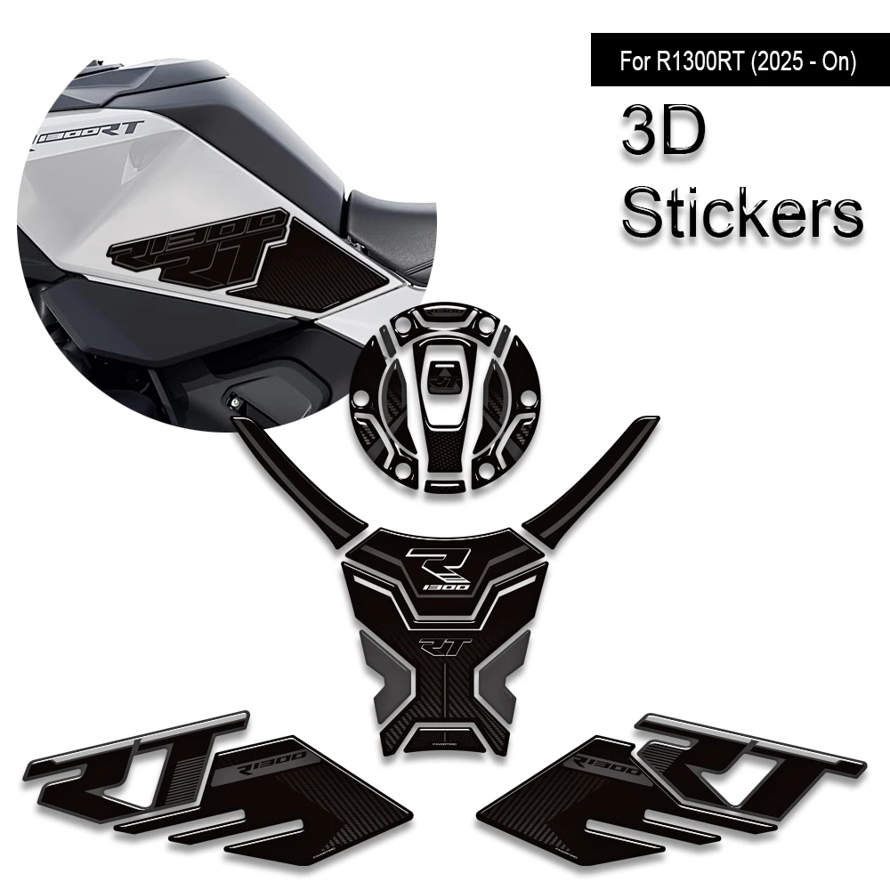 Motorcycle For R1300RT R 1300 RT 2025-2026 Accessories Tank Pad TankPad Cap Grips Gas Fuel Knee Stickers Decals Protection