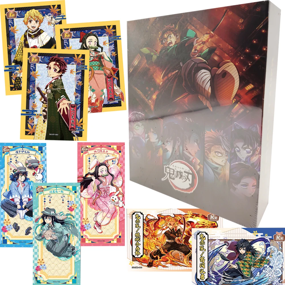 

Demon Slayer Collection Cards Popular Japanese Anime High Quality Gorgeous Cool Poster Character Cards Children Xmas Toys Gifts