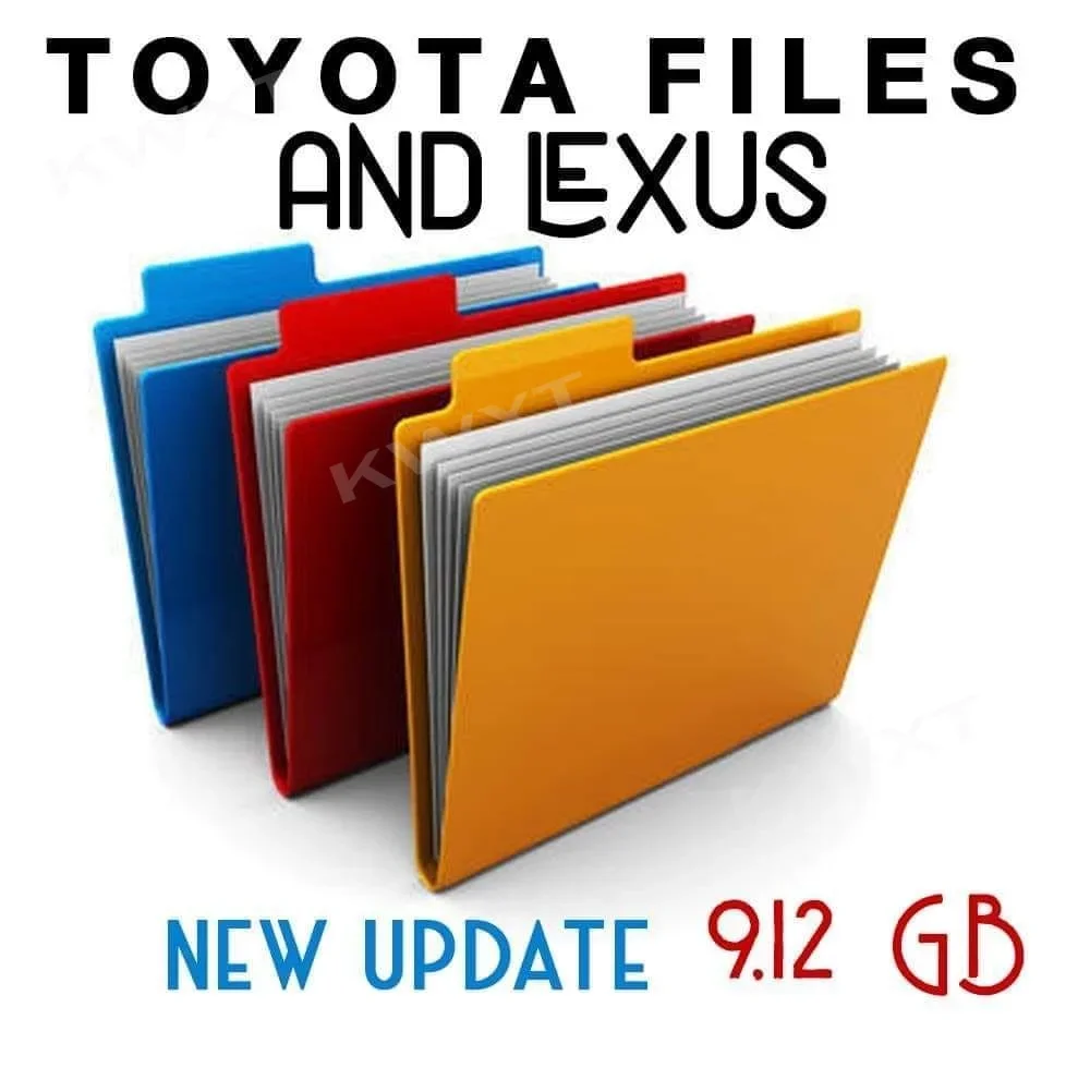 ToyoLex-Software 4 BDE + archivo de Stock de TOYOTA LEXUS, archivos de origen ECU 3000, Firmware de 9,12 GB, lmmo off Toyota Lexus Tool Keygen