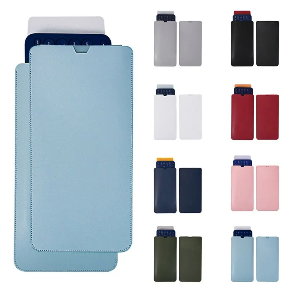 

PU Leather Wireless Keyboard Sleeve Travel Keypad Pouch Storage Bag Shockproof Protective Case for Logitech K380