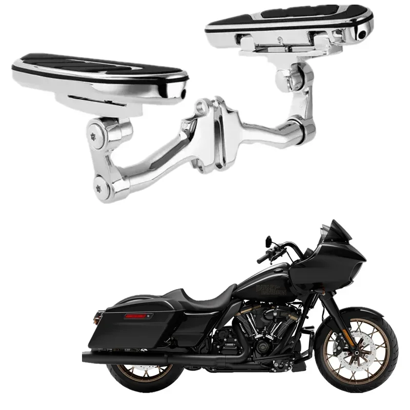 For Harley Touring 1993-2022 Road King Street Electra Glided Ultra Limited FLHR Airflow Motorbike Rear Floorboard Footboard