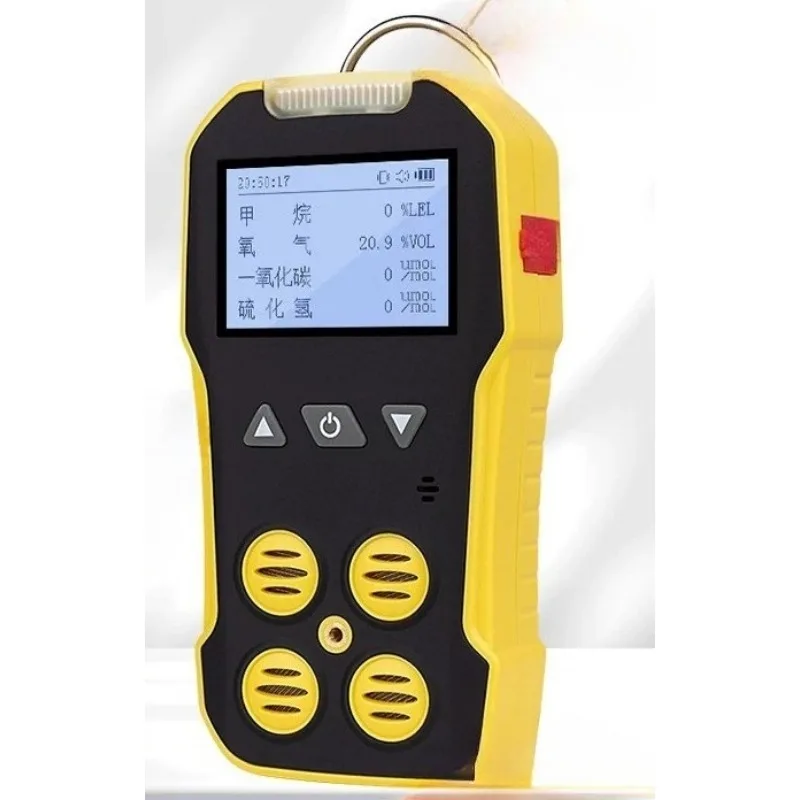 for Portable 4 in 1 Gas Detector CO O₂ H₂S Combustible Sound Light Alarm Analyzer Tool