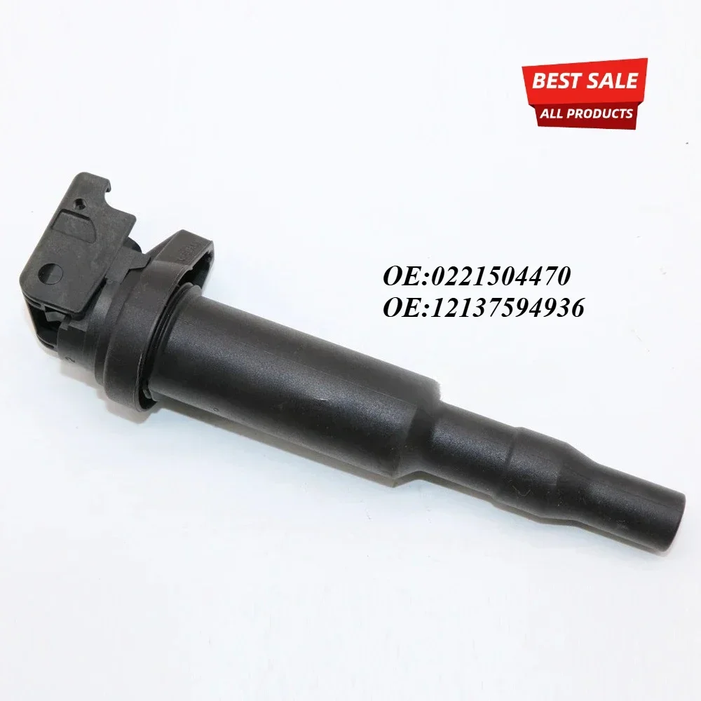 Original 0221504464 Ignition Coil With Connector Boot for BMW 320i 325Ci 330i 525i 530i 550i 745Li 760i 0221504470 12138616153