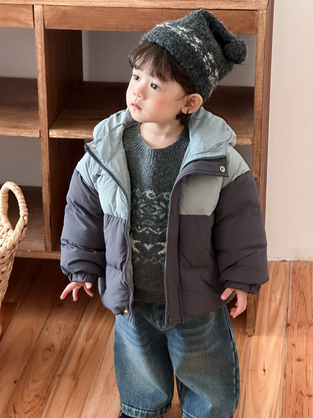 2025 Winter New Baby Cotton Padded Jacket Infant Boys Warm Hooded Coat Plus Velvet Thick Girls Casual Cardigan Toddler Clothes