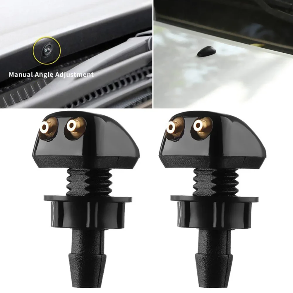 2 Pcs Car Front Windshield Windscreen Wiper Nozzle Washer Jet Nozzles for peugeot 206 207 208 307 308 407 508 2008 3008 citroen